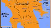 Карта Полуострова Пелопоннес