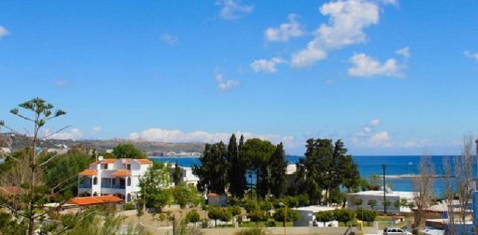 Вилла на Родосе на песчаном пляжа